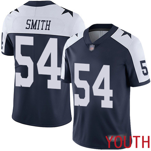 Youth Dallas Cowboys Limited Navy Blue Jaylon Smith Alternate #54 Vapor Untouchable Throwback NFL Jersey->youth nfl jersey->Youth Jersey